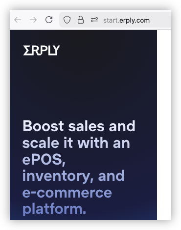 Erply standard login set up in cloudfront.