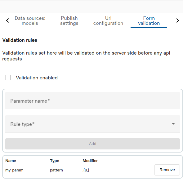 Form validation